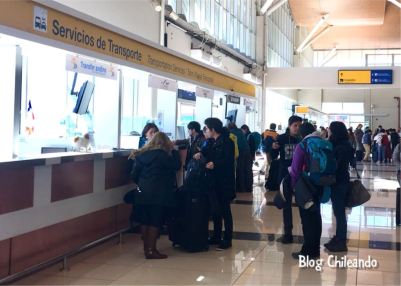 Guichês das empresas de traslado