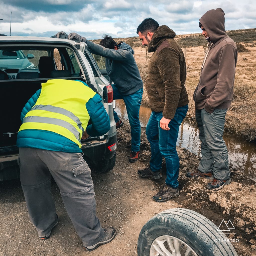 "É impossível vir à Patagônia e não ter um pneu furado"