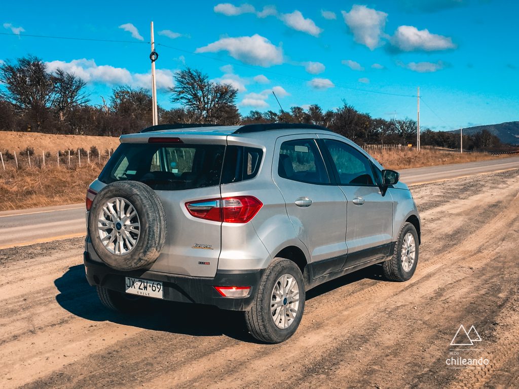 Carro alugado em Punta Arenas