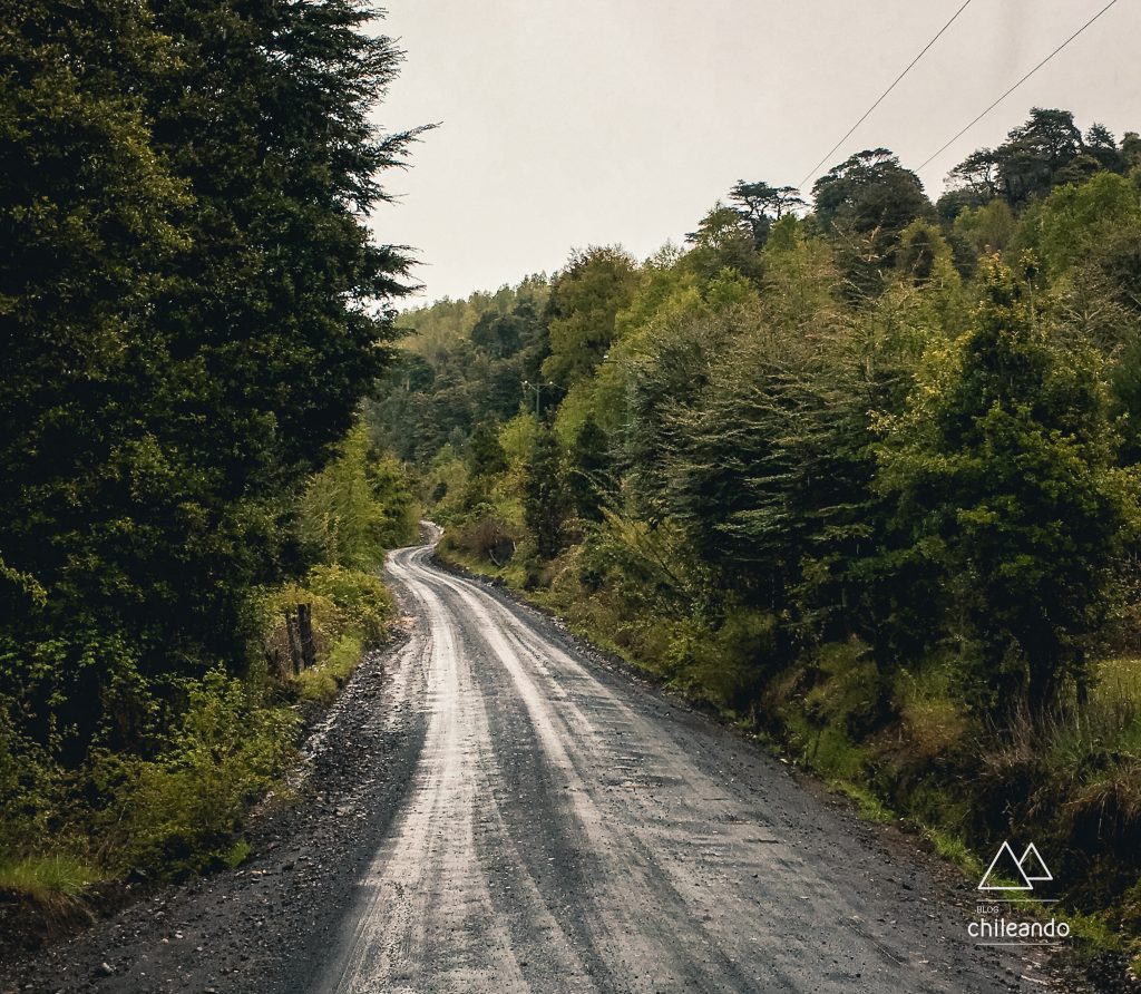 Via de acesso ao parque Huerquehue