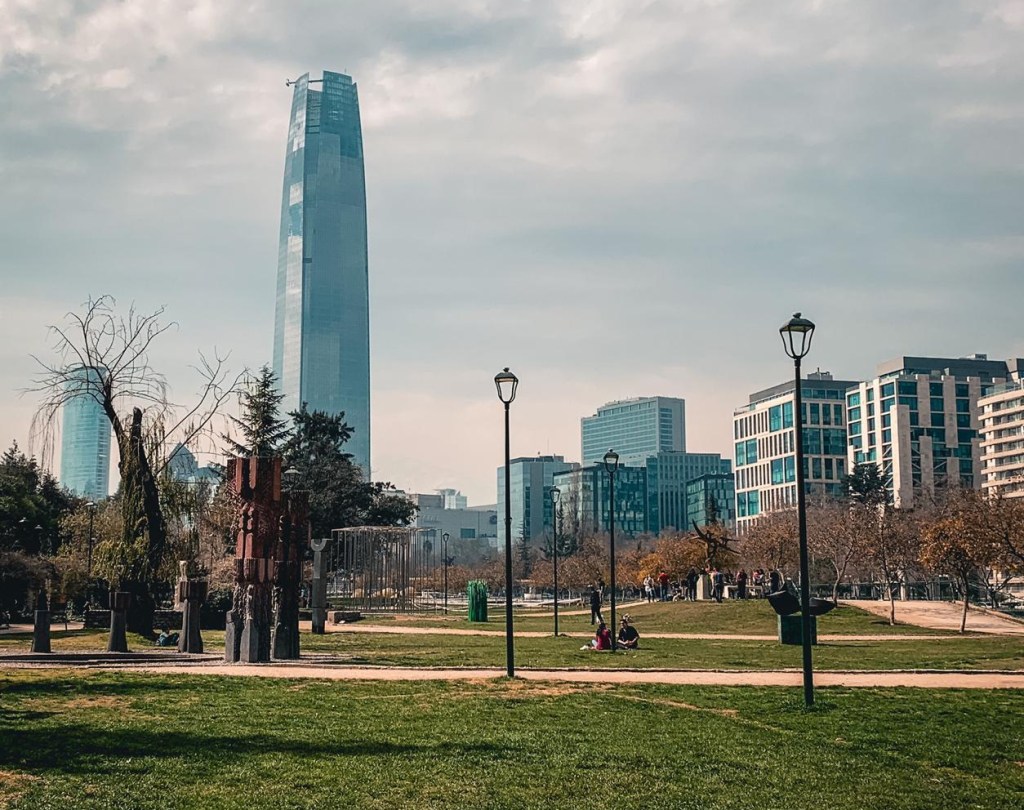 Picnic no parque de Santiago