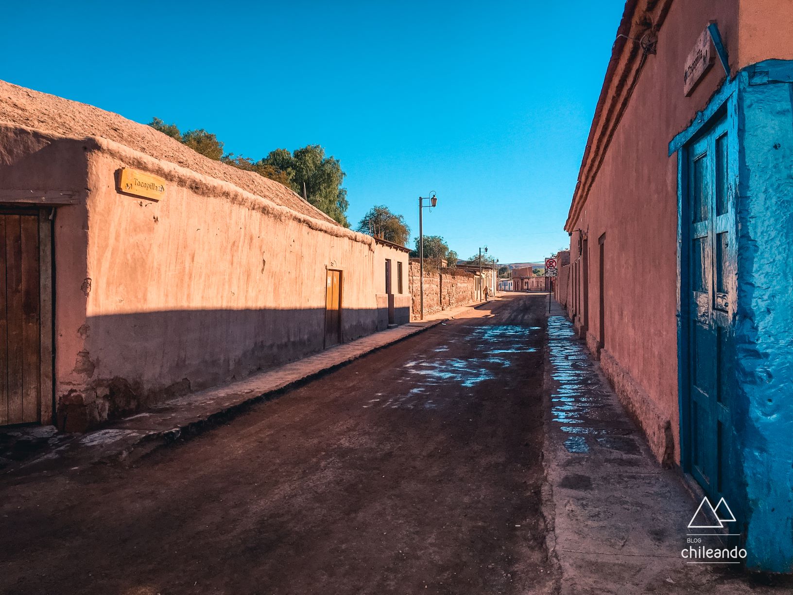Rua de San Pedro ainda vazia pela manhã