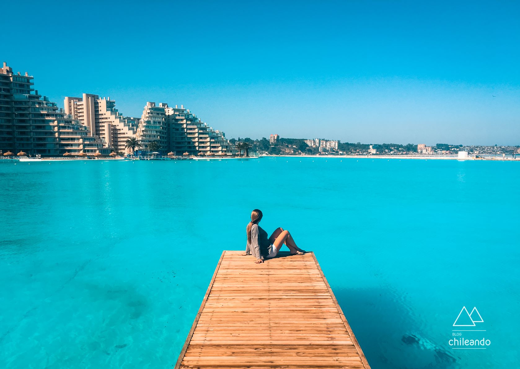 A piscina com 250 milhões de litros de água do mar