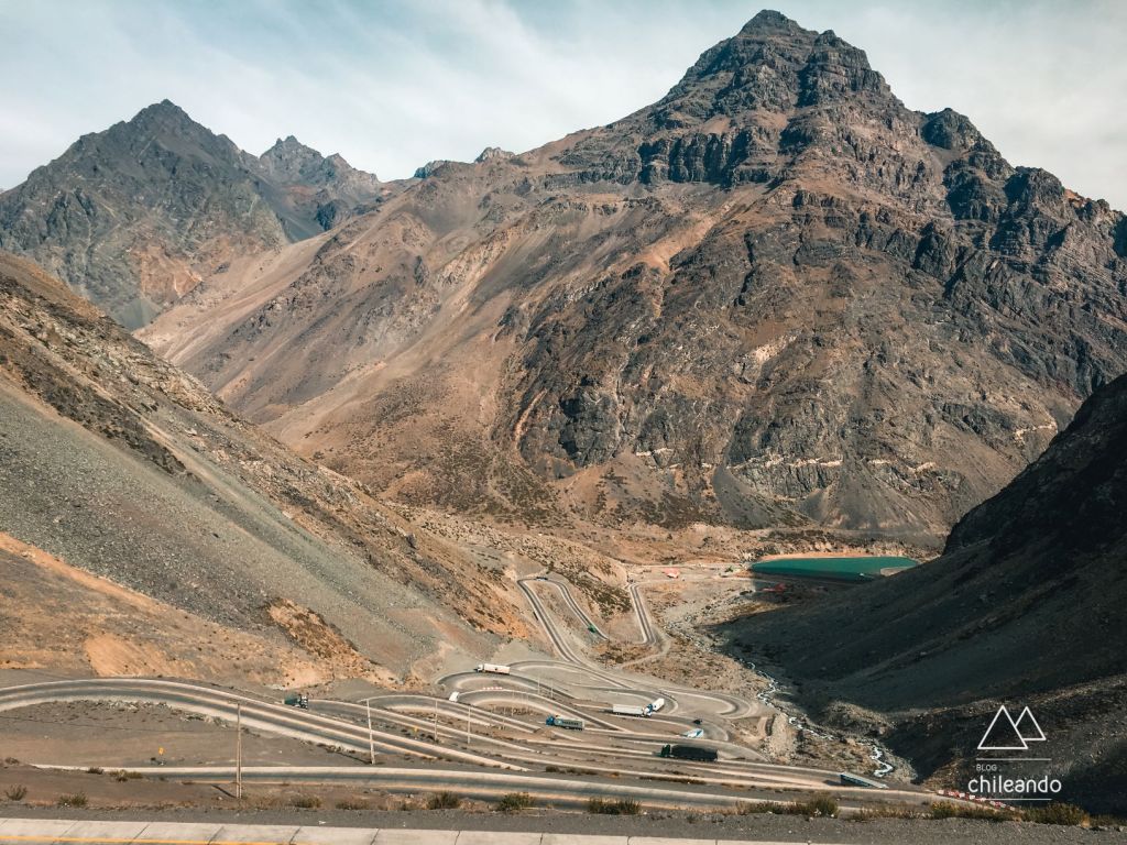 Serra Los Caracoles sem neve, em Portillo