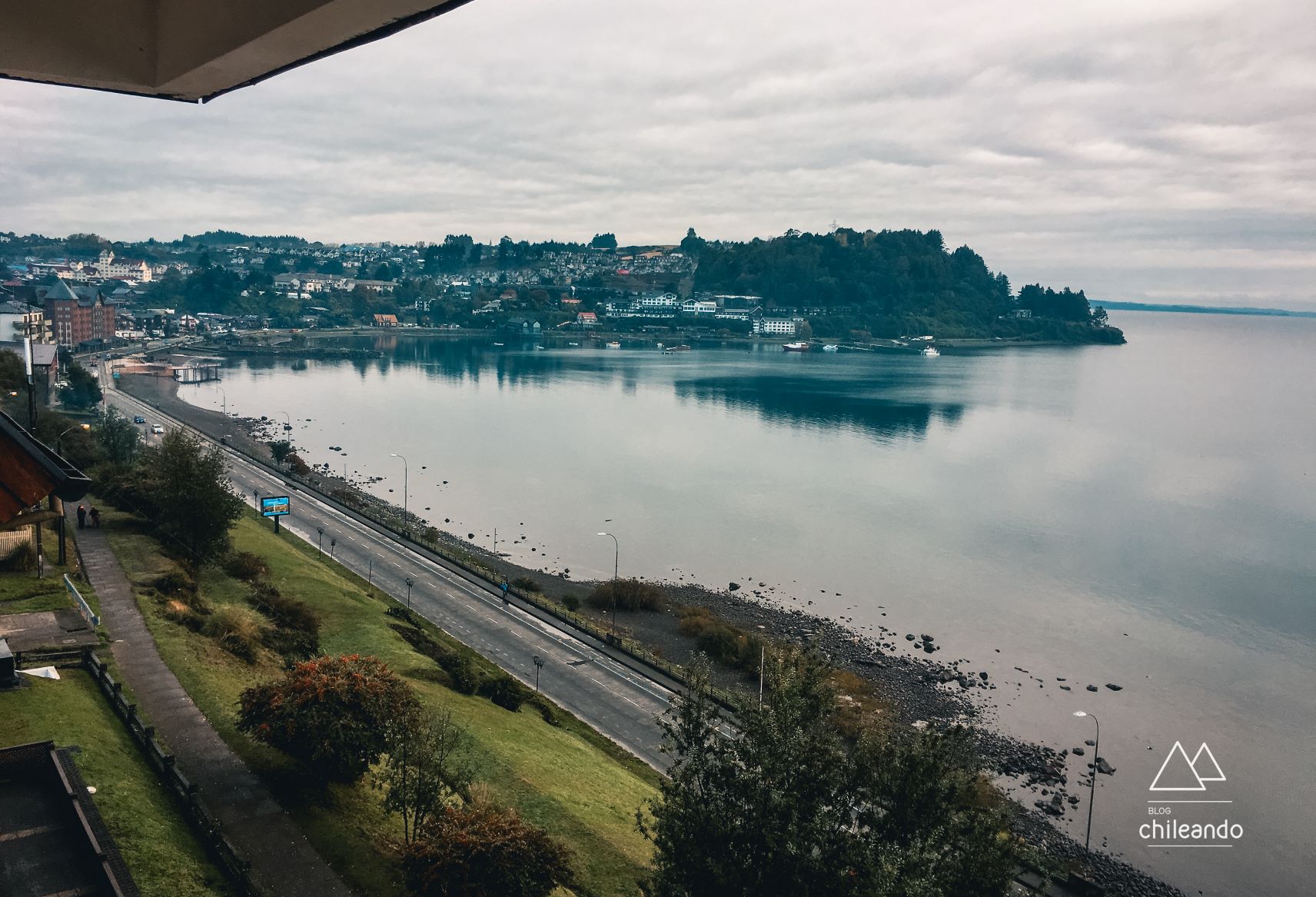 Vista da sacada do hotel Cumbres