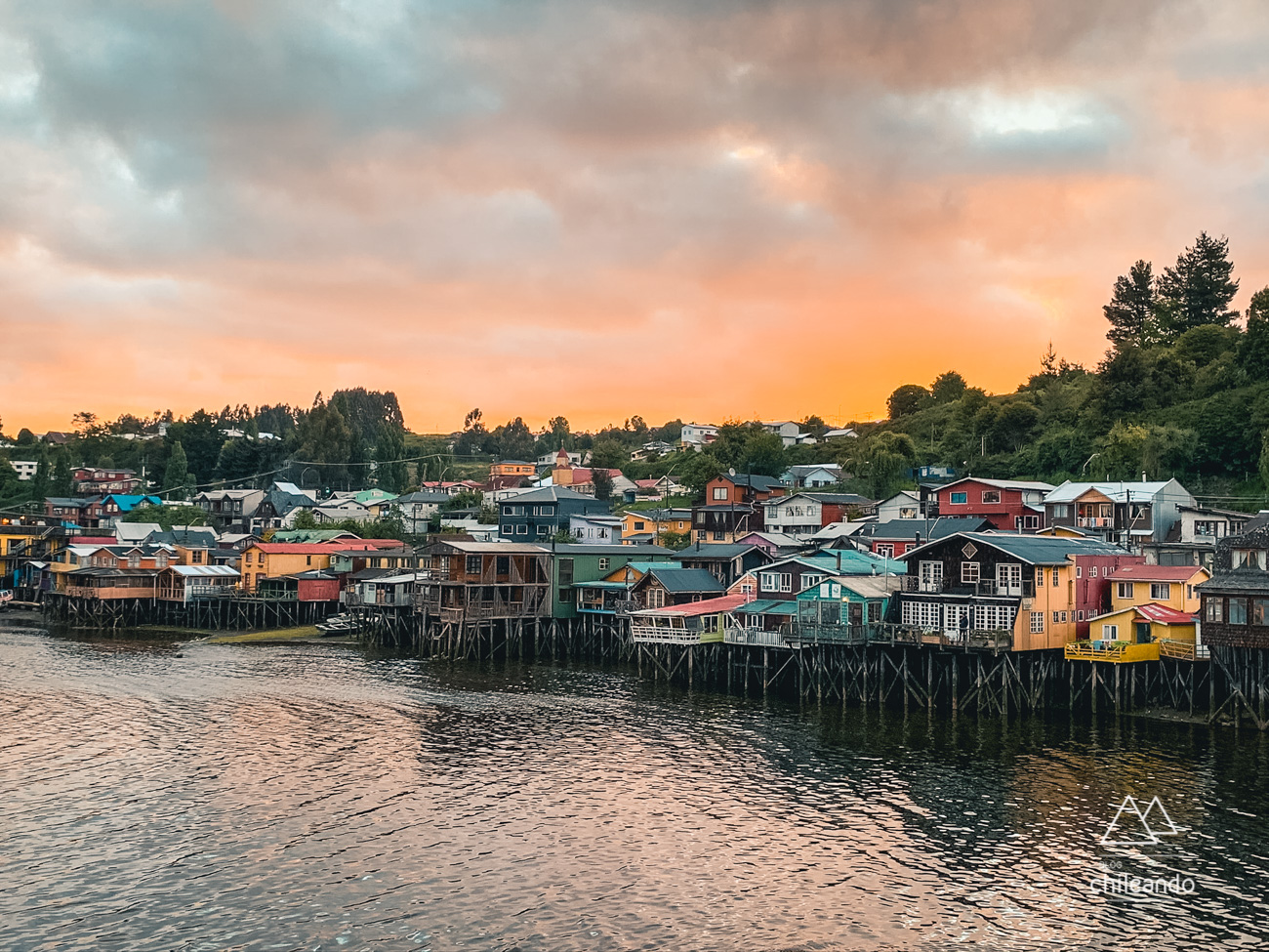 Palafitas em Castro, capital de Chiloé
