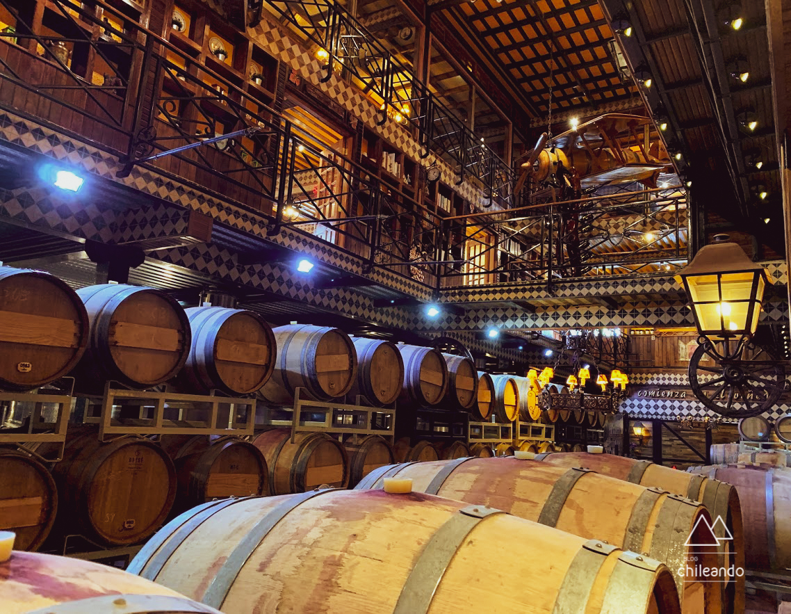 Bodega da vinícola Alyan, em Santiago