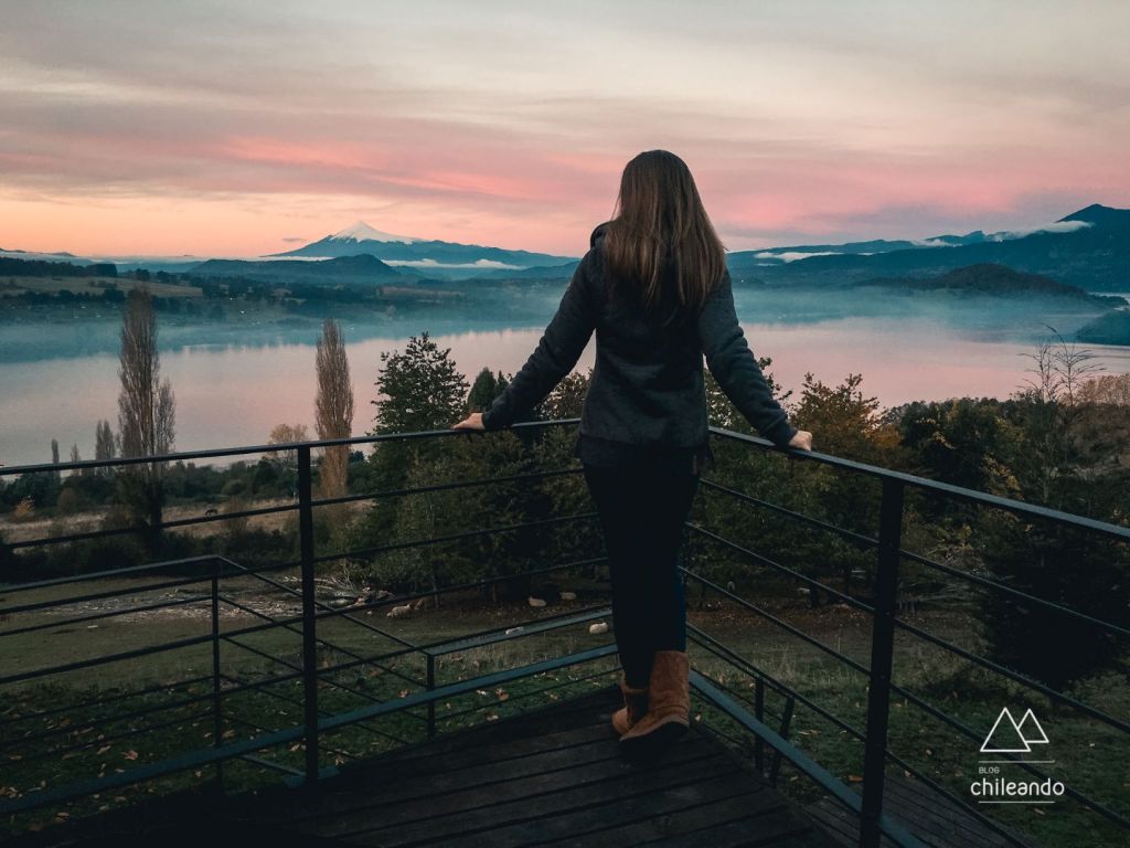 Curtindo a vista na área externa do hotel