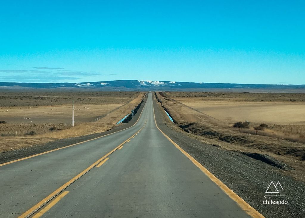 Estrada de Punta Arenas a Puerto Natales