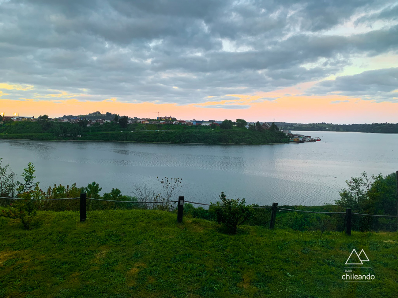 Vista do quarto do hotel Enjoy Chiloé
