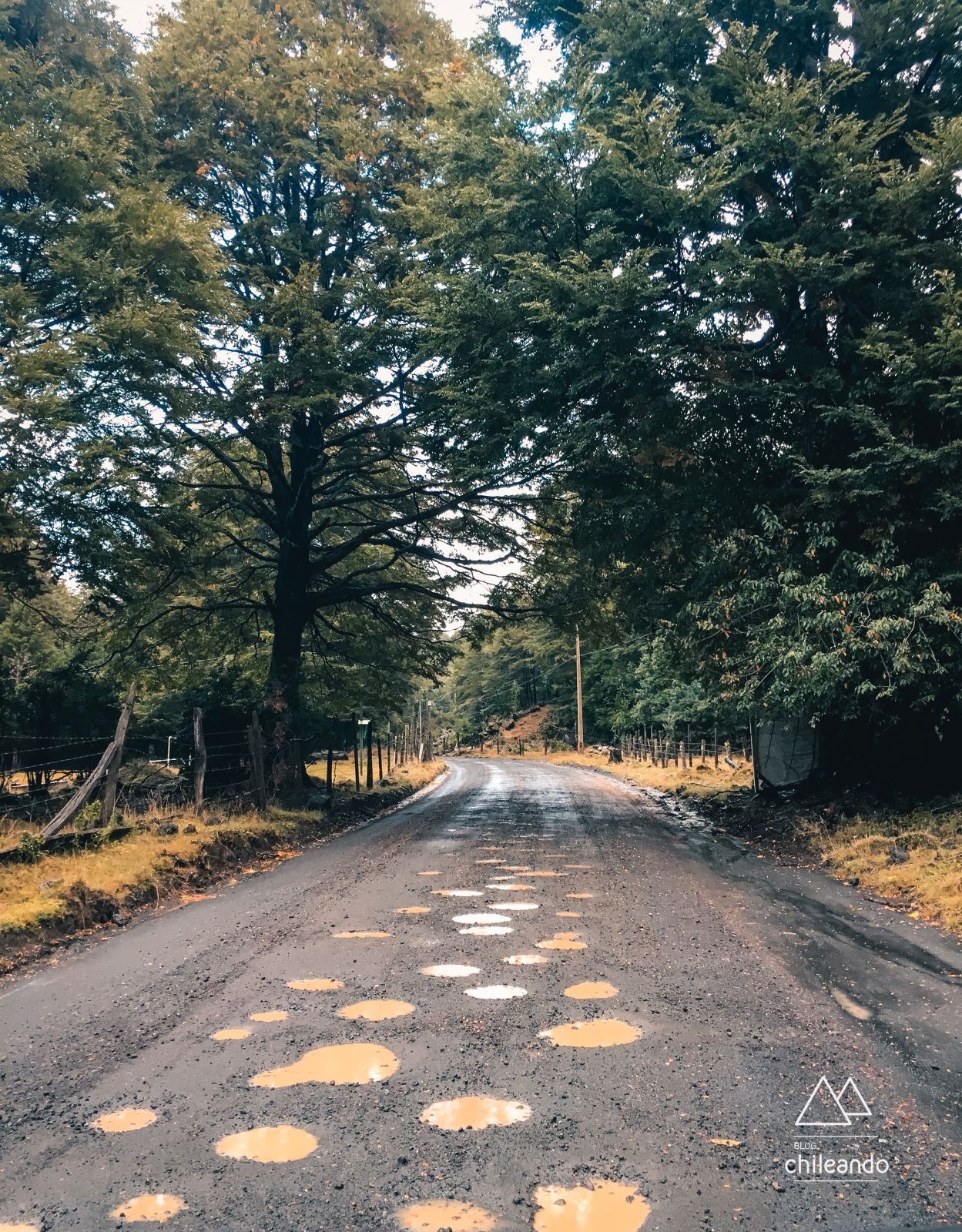 Trecho de estrada sem asfalto