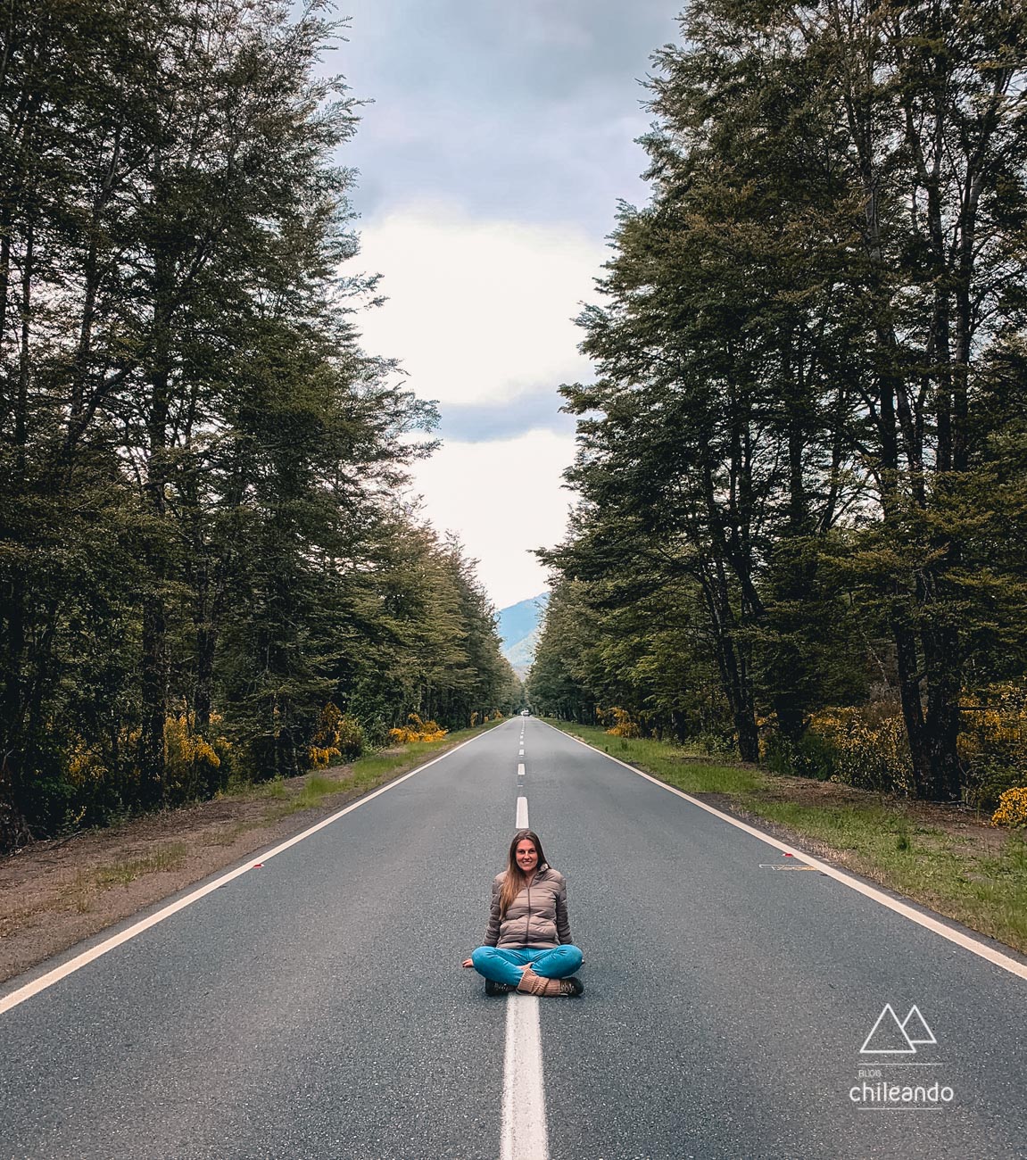 Estrada a caminho de Cochamó