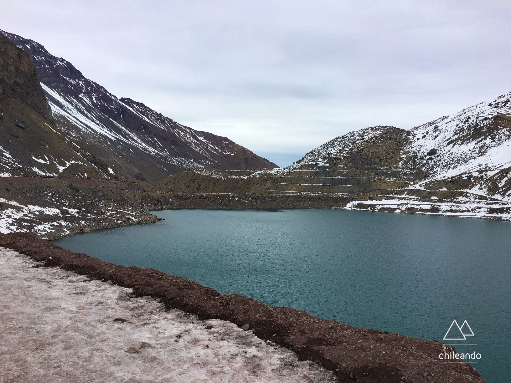 Foto do Embalse el Yeso em julho de 2018