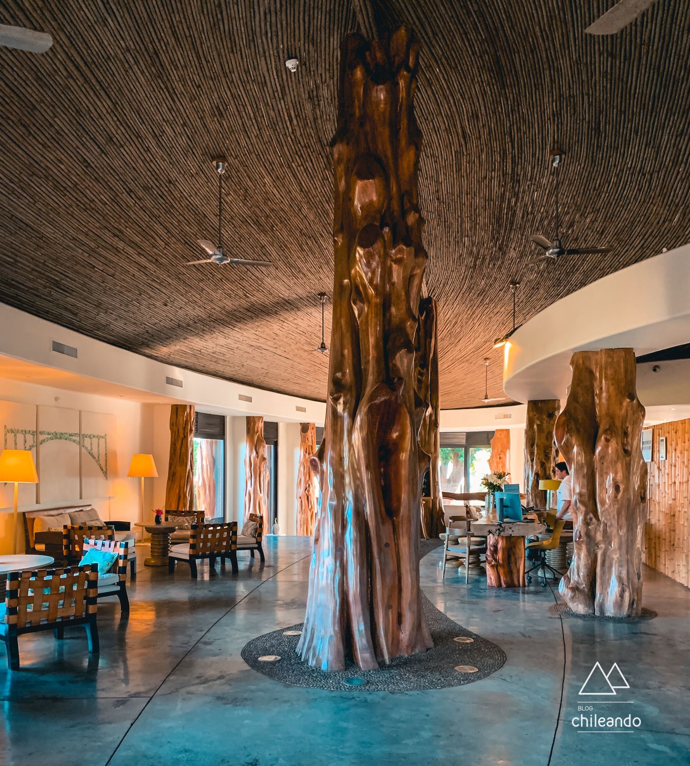 Lobby do hotel Hanga Roa