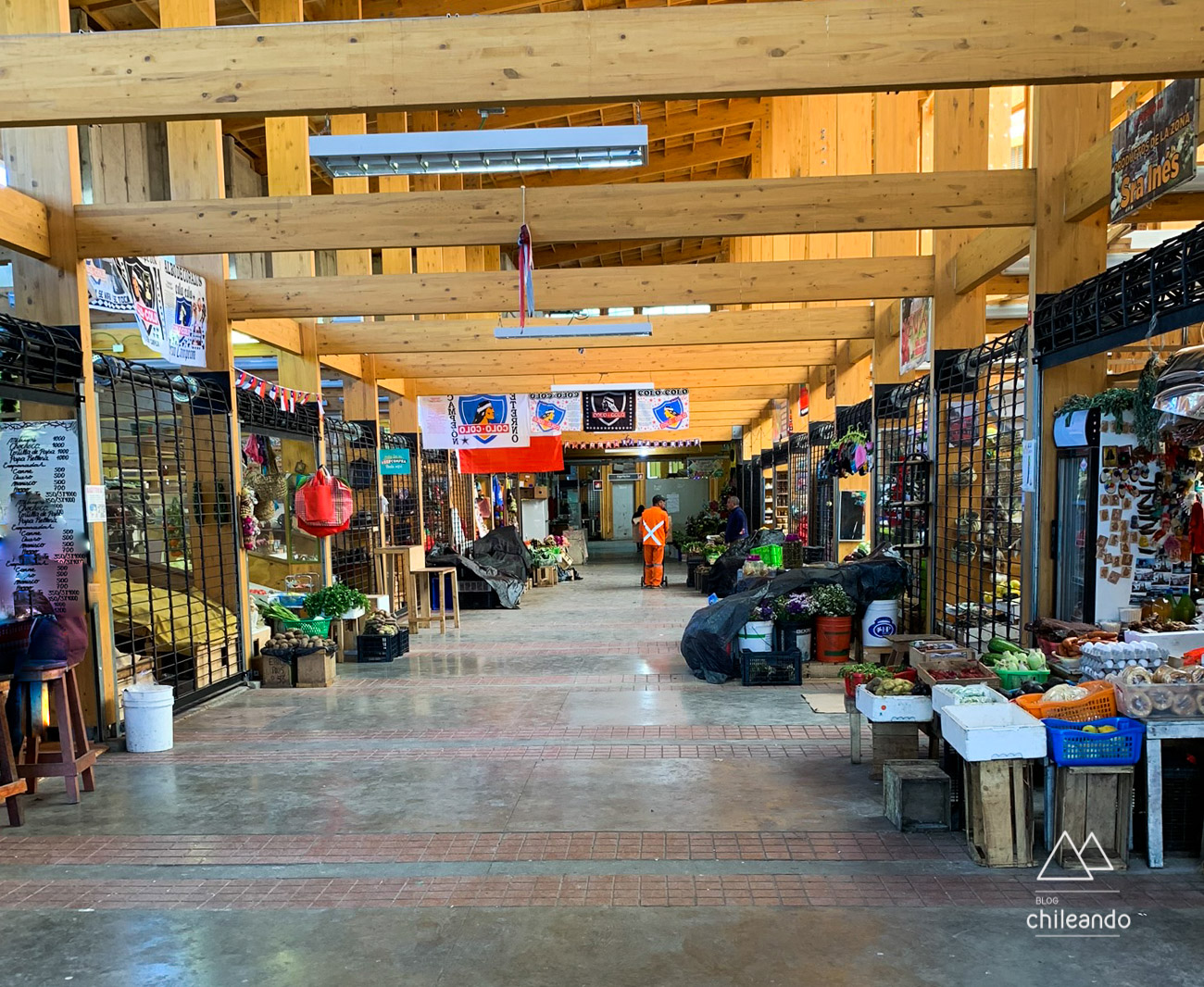 Feira artesanal Yumbel, em Castro