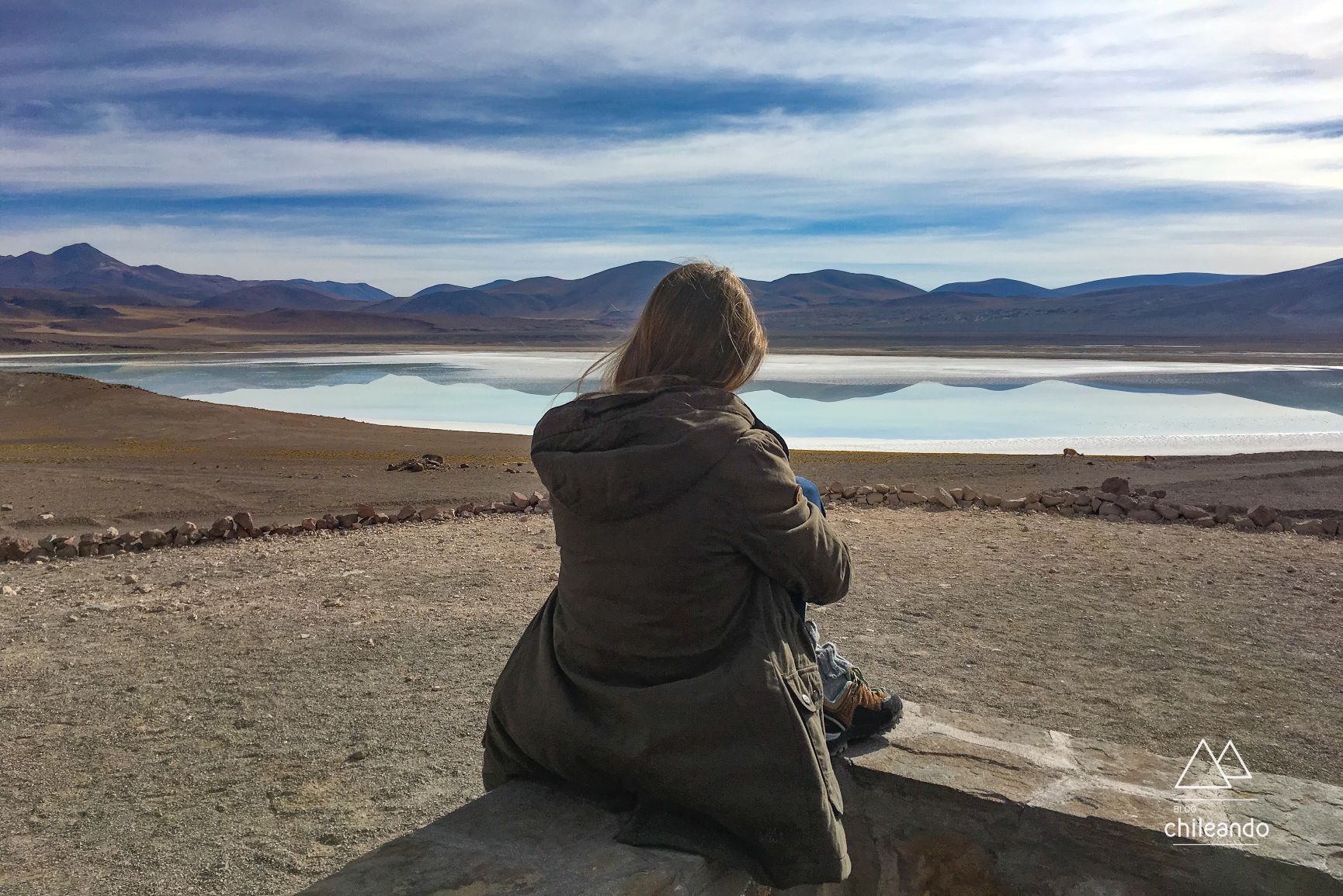 Lagoa Tuyacto no Atacama
