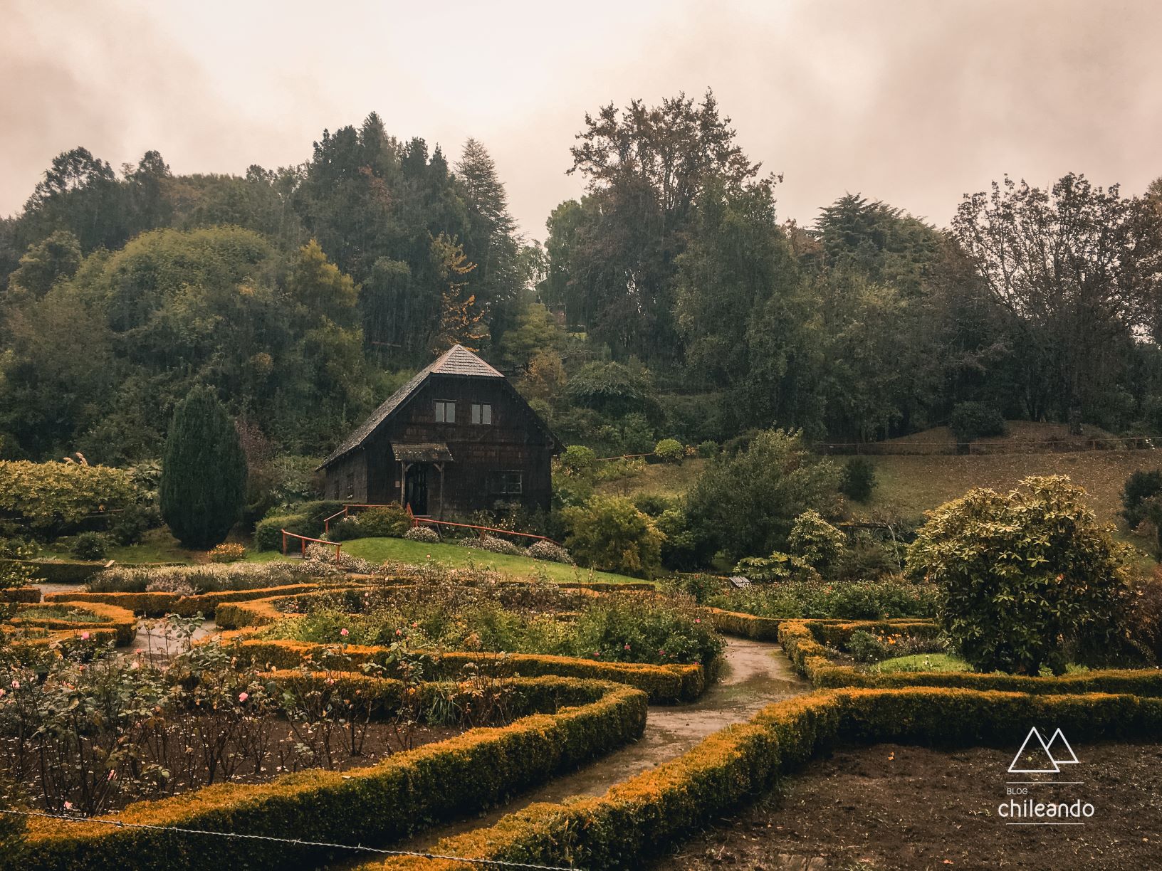 Jardins do Museu Colonial de Frutillar