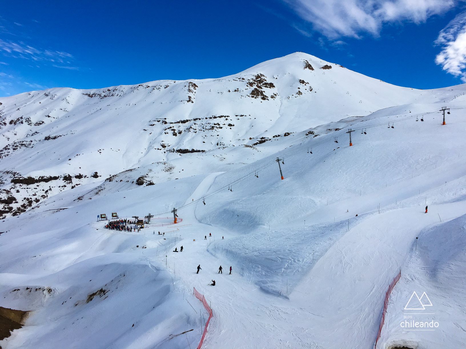 Pistas de esqui no Valle Nevado