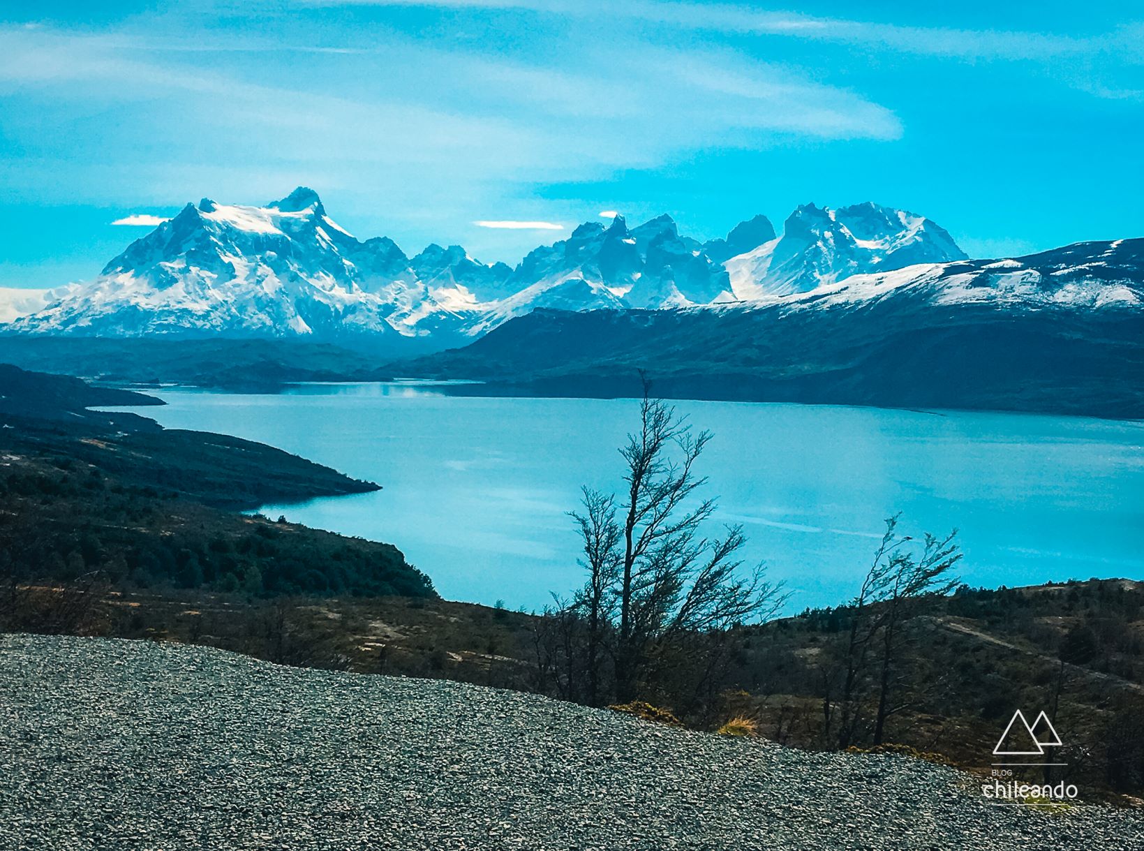 Mirante Grey a caminho do Parque Torres del Paine
