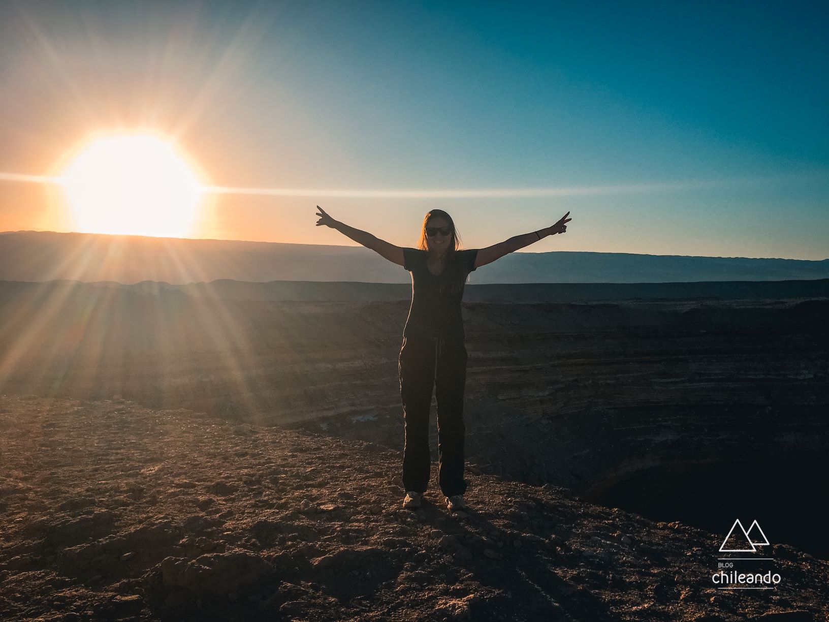 Pôr do sol no Valle de la Muerte