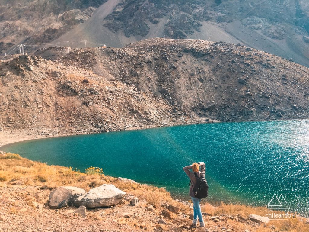 Laguna del Inca ainda sem neve, em Portillo