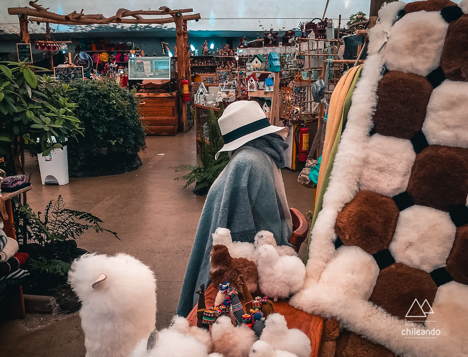 Feira de artesanatos em Pucón